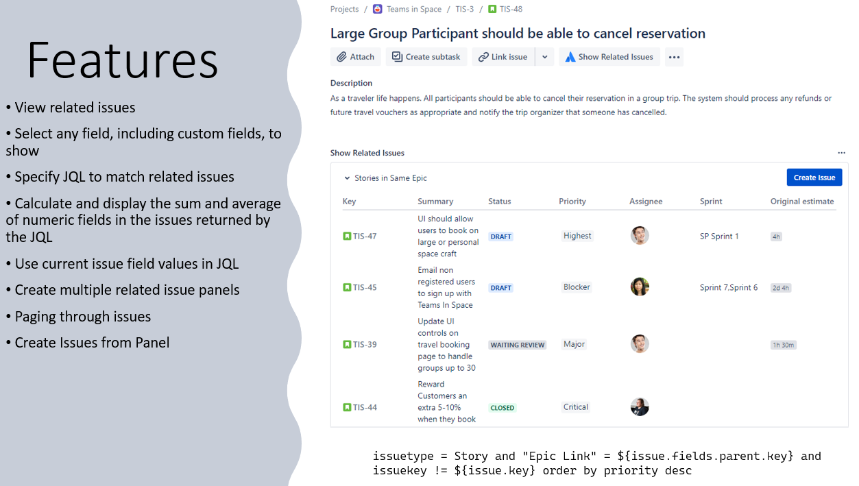 Show Related Issues Pro Header